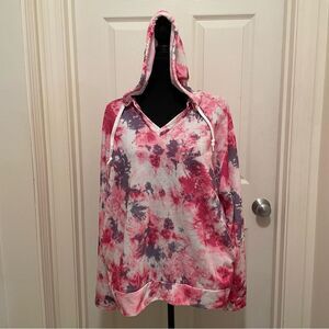 Women's Size Large Lightweight Tie-Dye Hooded Bobbie Brooks Sweatshirt‎